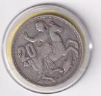 Griekenland 20 Drachme 1960 Fraai met Patina, Zilver, Losse munt, Overige landen, Verzenden