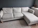 Comfortabele PÄRUP 3-zitsbank met chaise longue – grijs, Huis en Inrichting, Banken | Bankstellen, Ophalen, Gebruikt, 125 tot 150 cm