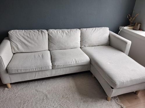 Comfortabele PÄRUP 3-zitsbank met chaise longue – grijs, Huis en Inrichting, Banken | Bankstellen, Gebruikt, Hoekbank, Driepersoons