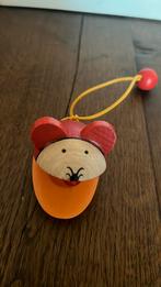 Houten castagnette muis goki, Ophalen of Verzenden, Gebruikt, Overige typen