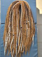 Dubbele synthetische dreads 55 cm, 50 stuks, Sieraden, Tassen en Uiterlijk, Ophalen of Verzenden, Zo goed als nieuw, Pruik of Haarverlenging