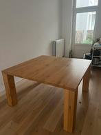 eiken eettaffel, Huis en Inrichting, Tafels | Eettafels, Ophalen, Zo goed als nieuw, Vierkant