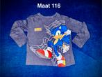 Sonic Longsleeve Grijs/Donkerblauw - Maat 116, Sonic, Gebruikt, Ophalen of Verzenden, Shirt of Longsleeve