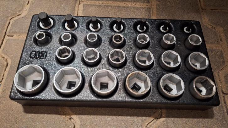 GEDORE 1500 ES-19 set dopsleutels 1/2 (26 st.) - 6626580, Auto diversen, Autogereedschap, Nieuw, Ophalen of Verzenden