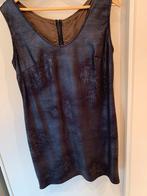Zwart im. Leren jurkje maat 42/44, Kleding | Dames, Jurken, Zwart, Maat 42/44 (L), Ophalen of Verzenden, Gedragen