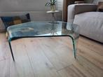 Fiam Italia Waterfall Edge Glazen Tafel, Gebruikt, 50 tot 100 cm, Glas, Minder dan 50 cm