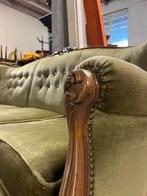 Bank | antiek | 3 zits | vintage | groen, Ophalen, Hout, Gebruikt, Barok