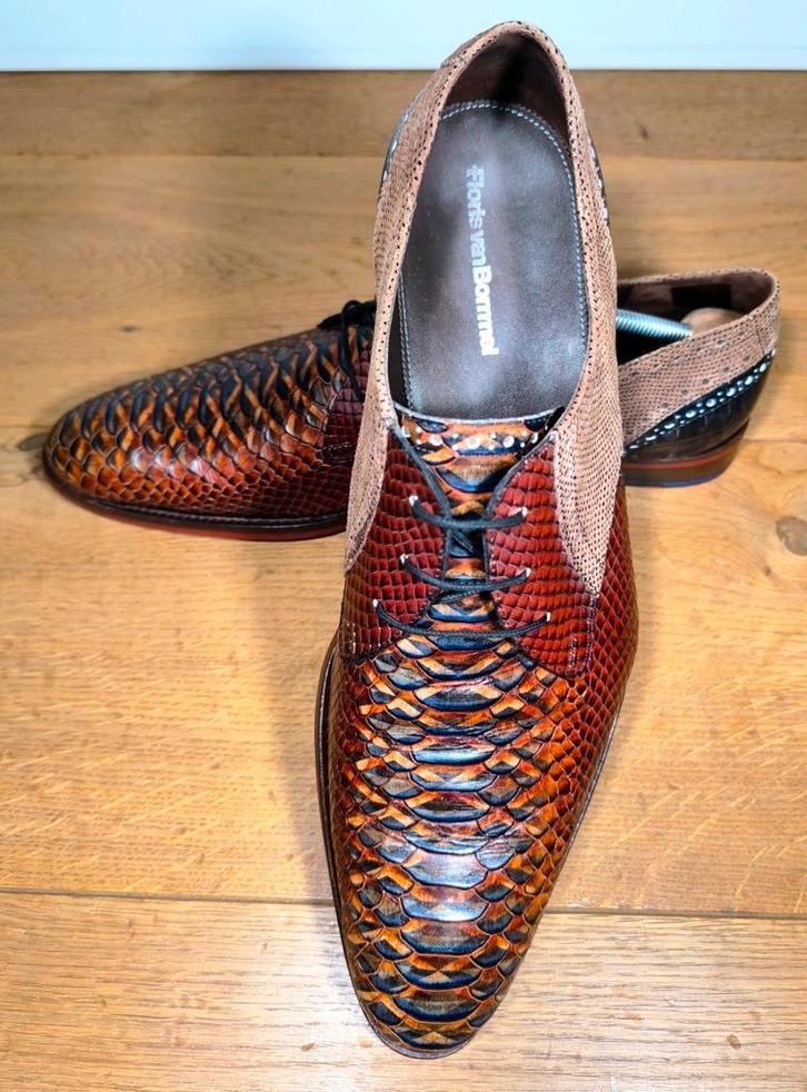 Floris van Bommel herenschoenen maat 10,5 / 45, Kleding | Heren, Schoenen, Zo goed als nieuw, Veterschoenen, Overige kleuren, Ophalen