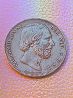 Mooie zilveren rijksdaalder willem 3 uit 1859, Ophalen of Verzenden, Koning Willem III, 2½ gulden