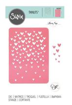 Sizzix Thinlits Drifting Hearts #663451 *laatste, Verzenden, Nieuw, Frame of Mal, Sizzix