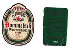 Bieretiket Dommelsch Winterbok Bier 30 cl  thte apr98, Verzamelen, Biermerken, Ophalen of Verzenden, Gebruikt, Overige typen, Overige merken