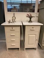Brocante nachtkastjes / ladekast / kastjes, Ophalen, Studio Larilo, Studiolarilo@gmail.com, Zo goed als nieuw