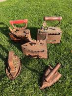 Tuin decoratie Gietijzer strijkijzers met of zonder plateau, Tuin en Terras, Ophalen of Verzenden, Gebruikt