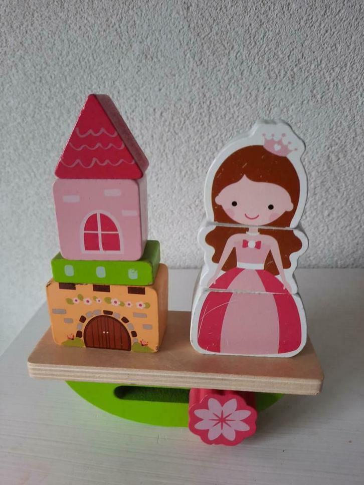 Playing Kids Houten Balanceer Prinses 12+ maanden, Kinderen en Baby's, Speelgoed | Houten speelgoed, Gebruikt, Overige typen, Ophalen of Verzenden