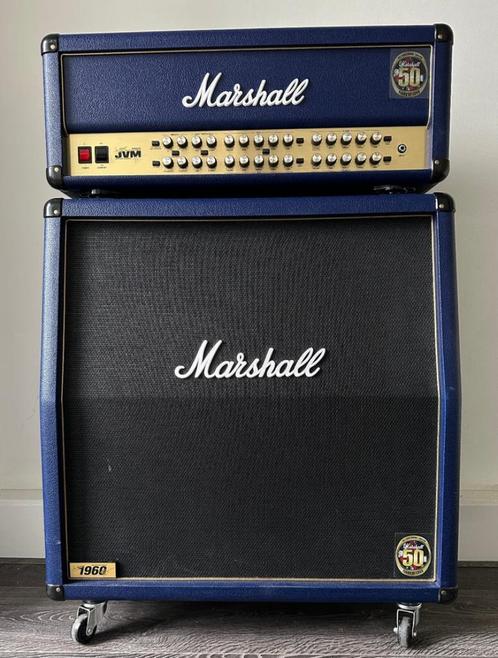 Marshall JVM410HJS Joe Satriani Half Stack, Muziek en Instrumenten, Versterkers | Bas en Gitaar, Gebruikt, Gitaar, 100 watt of meer