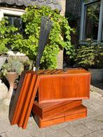 Vintage Cadovius wandkast, Ophalen, Gebruikt, 25 tot 50 cm, Minder dan 150 cm
