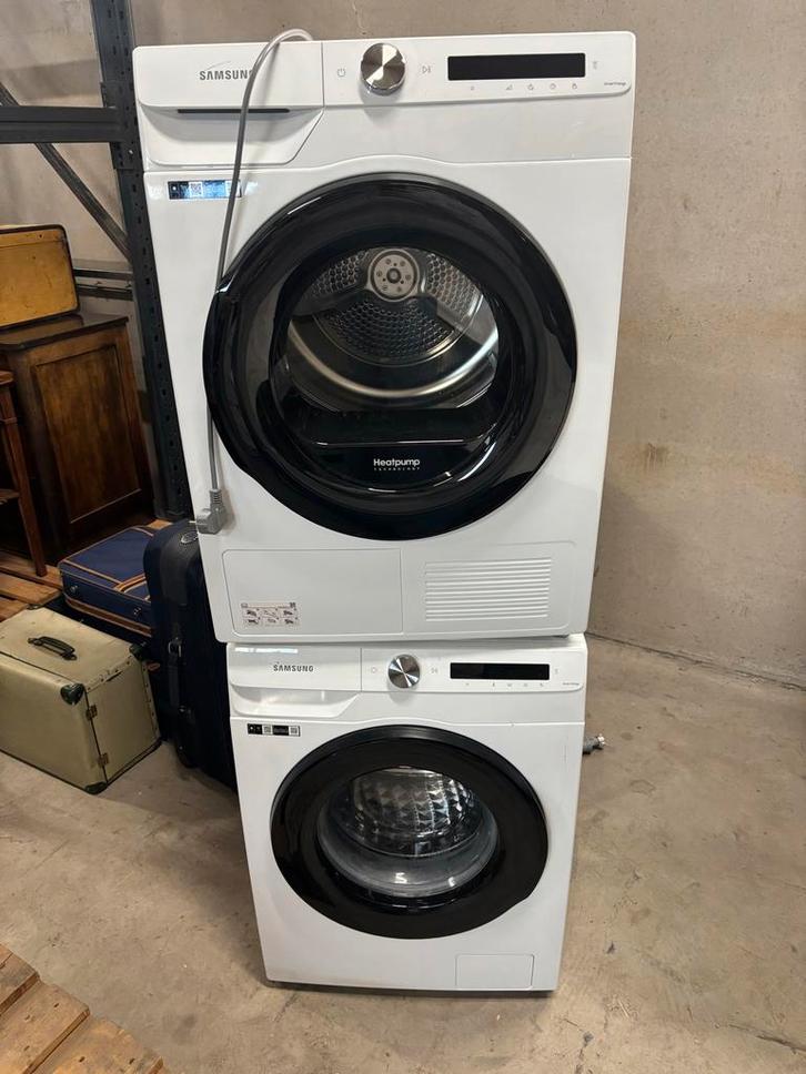 Wasmachine en Droger Set - Samsung, Witgoed en Apparatuur, Wasmachines, Gebruikt, 6 tot 8 kg, 85 tot 90 cm, 1200 tot 1600 toeren