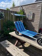 Human Nature strandstoel met wielen, Tuin en Terras, Ligbedden, Ophalen of Verzenden, Nieuw, Aluminium, Verstelbaar