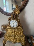 Antieke Pendule met Jongen - Gouden Design Klokken Collectie, Ophalen of Verzenden