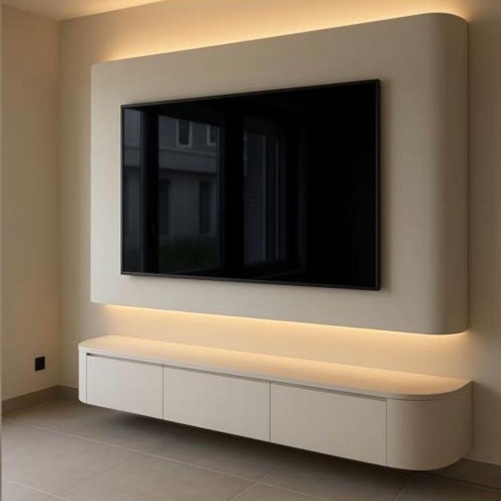 Cinewall op maat (kwalitatief ✅), Huis en Inrichting, Kasten | Televisiemeubels, Zo goed als nieuw, Minder dan 100 cm, 25 tot 50 cm