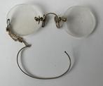 antieke knijpbril, "pince-nez" met oorkettinkje, 1900/1920, Ophalen of Verzenden