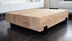 Salontafel eiken balken, 100 tot 150 cm, Eikenhout, Nieuw, Minder dan 50 cm