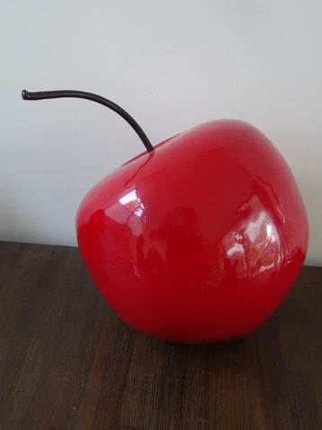 Kers rood appel rode kersen appels groot porselein kunsthars beschikbaar voor biedingen