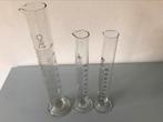 3 vintage laboratorium maatcilinders, Ophalen of Verzenden