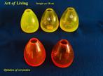 ART of LIVING vaasje € 4 p/s OF 5 voor € 15 Glas Oranje Geel, Antiek en Kunst, Antiek | Glas en Kristal, Ophalen