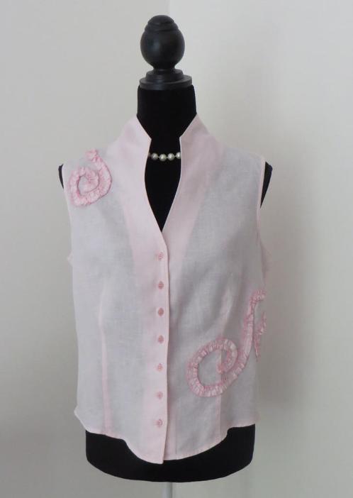 SCARVA I Elegante Blouse I Maat 40/42 I Roze I 100% linnen, Kleding | Dames, Blouses en Tunieken, Zo goed als nieuw, Maat 38/40 (M)
