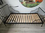 IKEA Minnen meegroeibed – Zwart – Goede staat, Kinderen en Baby's, Gebruikt, 70 tot 85 cm, Ophalen of Verzenden, Lattenbodem