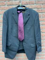 Te koop, Peter van Holland, heren krijtstreep pak. Maat 50, Kleding | Heren, Kostuums en Colberts, Ophalen of Verzenden, Zo goed als nieuw