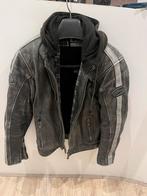Stoere leren motorjas 52/L- Held zwart/grijs, Ophalen of Verzenden, Tweedehands, Heren, Jas | leer