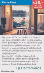 Center Parcs € 30,- extra korting, Drie personen of meer, Kortingsbon, Bungalowpark