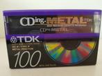 cassettebandje tape TDK CDing METAL 100 sealed, Cd's en Dvd's, Cassettebandjes, Onbespeeld, 1 bandje, Verzenden, Nieuw in verpakking