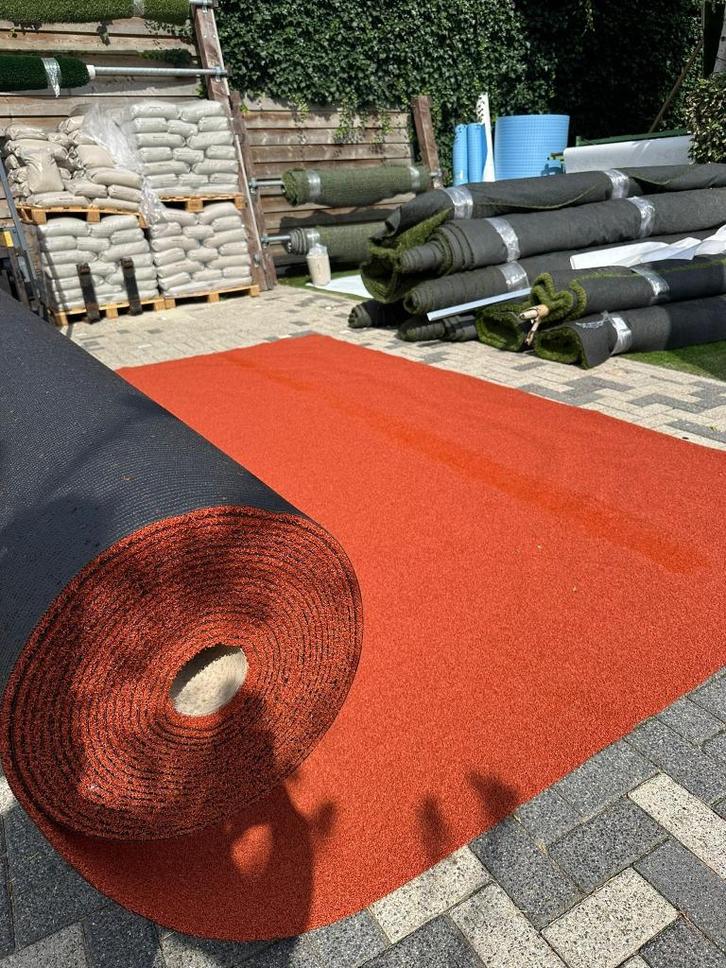 TERRACOTTA KUNSTGRAS – Warme uitstraling, direct leverbaar, Tuin en Terras, Gras en Kunstgras, Nieuw, Kunstgras, 20 m² of meer