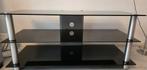 Zwarte glas meubel, Huis en Inrichting, Kasten | Televisiemeubels, Ophalen, 50 tot 100 cm, Minder dan 100 cm, 25 tot 50 cm