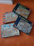 4 puzzels Jan van Haasteren, 1000 stukjes, Hobby en Vrije tijd, Denksport en Puzzels, Ophalen, 500 t/m 1500 stukjes, Gebruikt