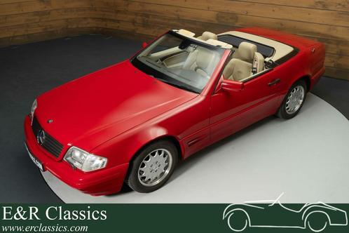 Mercedes-Benz SL320 | 2 Eigenaren | Dealer Onderhouden | 199, Auto's, Oldtimers, Bedrijf, Te koop, Lederen bekleding, Open dak
