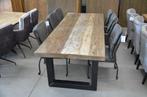 Oud eiken eettafel  265 cm, Eikenhout, 100 tot 150 cm, Verzenden, Vijf personen of meer
