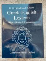 Liddell & Scott Grieks-Engels Woordenboek, Ophalen of Verzenden, Zo goed als nieuw, Overige uitgevers, Engels