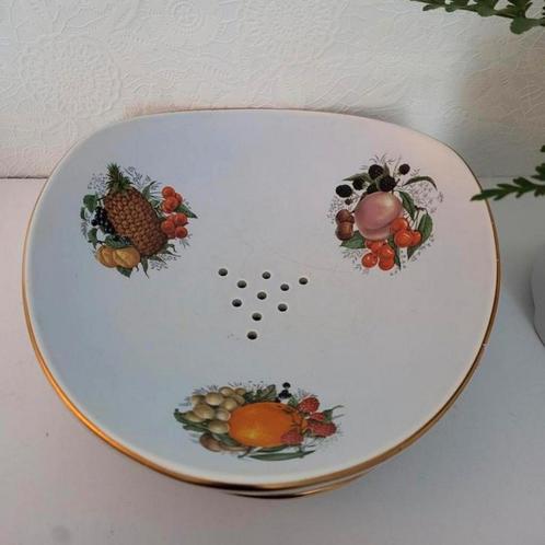 Retro vintage Flora Gouda keramiek fruittest, Antiek en Kunst, Antiek | Servies los, Ophalen of Verzenden