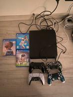 ps4 slim, Spelcomputers en Games, Spelcomputers | Sony PlayStation 4, Ophalen of Verzenden, Zo goed als nieuw, Met 2 controllers
