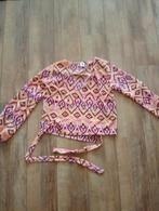 Kleurrijke wikkelblouse, Kleding | Dames, Blouses en Tunieken, Ophalen of Verzenden, Nieuw, Maat 38/40 (M), Oranje