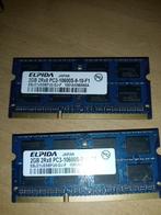 Laptop geheugen 2x2gb pc3, Computers en Software, RAM geheugen, Gebruikt, DDR3, Ophalen of Verzenden, Laptop