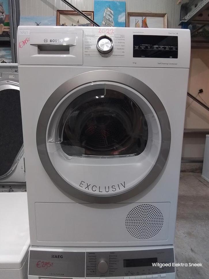 Bosch serie 6 warmtepompdroger 2022 ,3 maand garantie 3843, Witgoed en Apparatuur, Wasdrogers, Refurbished, Condens, Voorlader