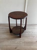 Amsterdamse eiken bijzettafel, Ophalen, Minder dan 55 cm, Gebruikt, Rond