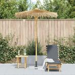 Parasol van bamboe bananenbladeren 150 cm GRATIS BEZORGD!!, Verzenden, Nieuw, 1 tot 2 meter, Stokparasol
