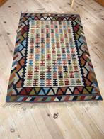 Twee Kelim boho wollen vloerkleden (binnen of buiten), Bohemian, Ophalen of Verzenden, Zo goed als nieuw, 150 tot 200 cm