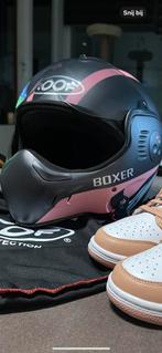 Motorhelm dames roof boxer roze maat s, Motoren, Overige merken, Systeemhelm, Dames, Tweedehands